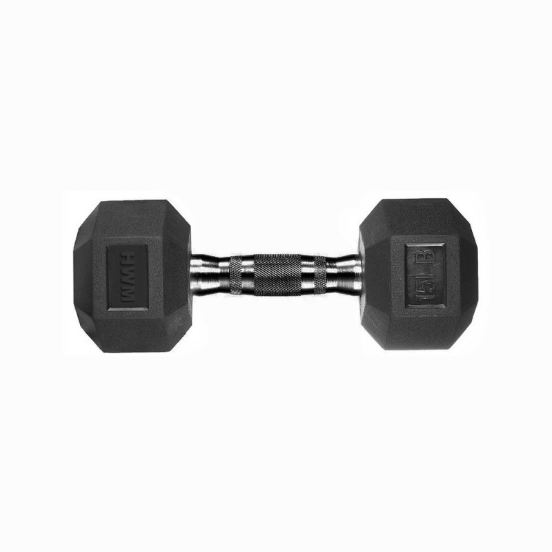 Mancuerna Hexagonal Black HWM 15lb (Unidad) Mancuerna Hexagonal Black HWM 15lb (Unidad)