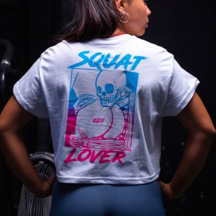 Crop Top Squat Lover Blanco...