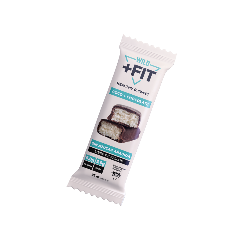 Barrita de Proteína Wild Fit Coco Chocolate (Unidad) | WILD FOODS